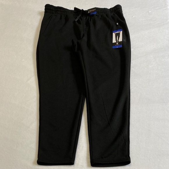 Spyder Men’s Joggers/Pants, Open Hems, Zippered Pockets, Large, Black N… - Picture 6 of 11